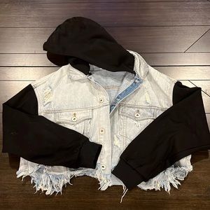 Jean/sweatshirt jacket
